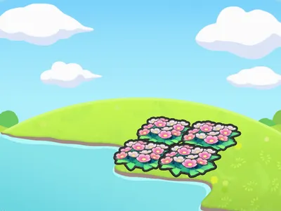 Hydrated flower bed