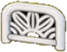 Arched barrier (leaf pattern)
