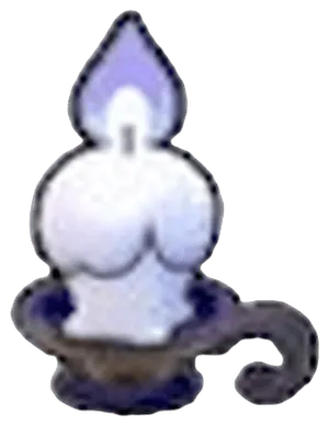 Eerie candle