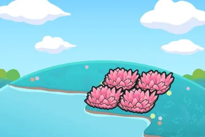 Hydrated pink tall grass