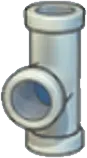 Iron pipe (vertical T)