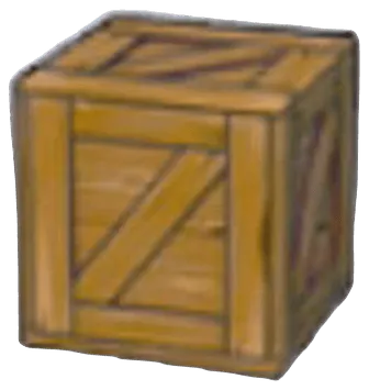 Worn wooden crate