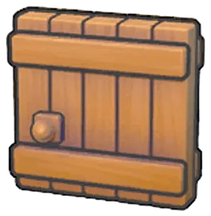 Large wooden door
