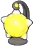 Yellow meteor lamp