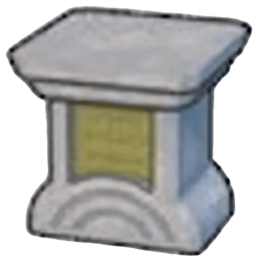 Mysterious pedestal