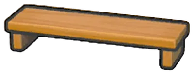 Wooden bench