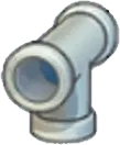 Iron pipe (downward T)
