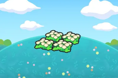 Fluffy flower bed