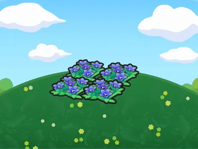 Graceful flower bed