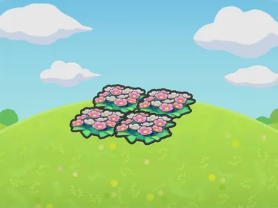 Pretty flower bed