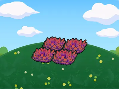 Red tall grass