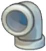 Iron pipe (downward curve)