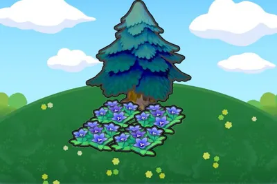 Tree-shaded graceful flower bed